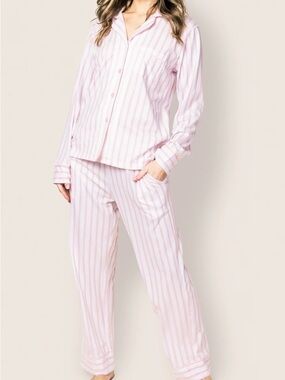 Classic Pink Stripe Pajama Set - Women